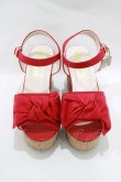 画像1: Amavel / リボンサンダル M レッド H-25-12-12-1080-CA-SH-NS-ZH (1)