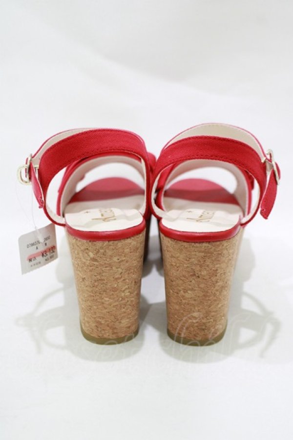 画像3: Amavel / リボンサンダル M レッド H-25-12-12-1080-CA-SH-NS-ZH (3)