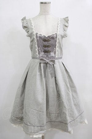 画像: Amavel / ハートの紋章ヴィンテージバックルジャンスカ Free グレー H-25-12-12-1009-CA-OP-NS-ZH