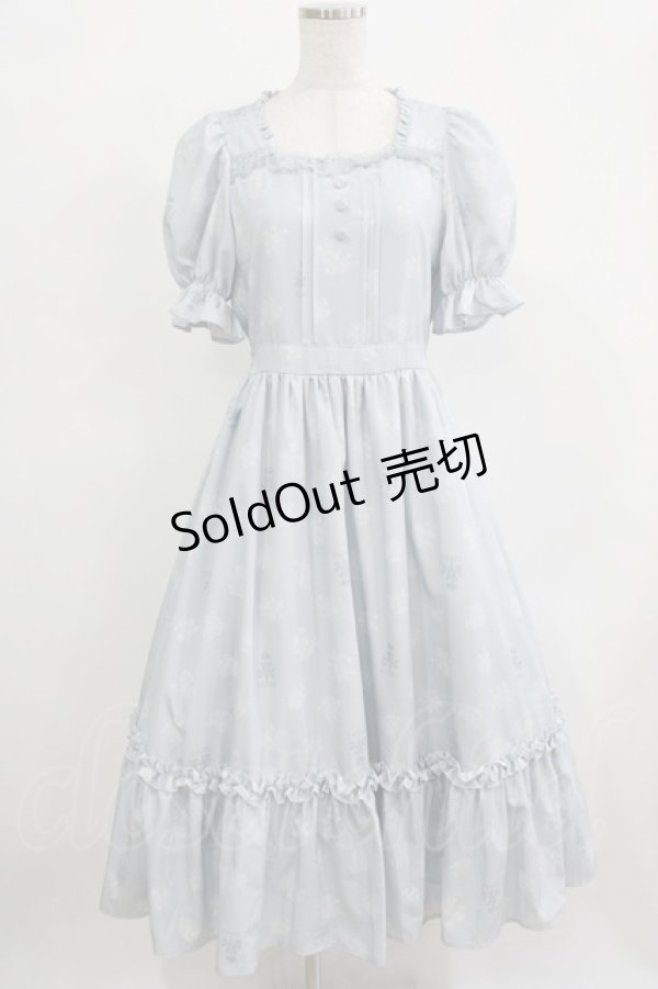 画像1: m petit by misako / AOKハナガラスクエアワンピース S サックス H-25-12-12-1002-LO-OP-NS-ZH (1)