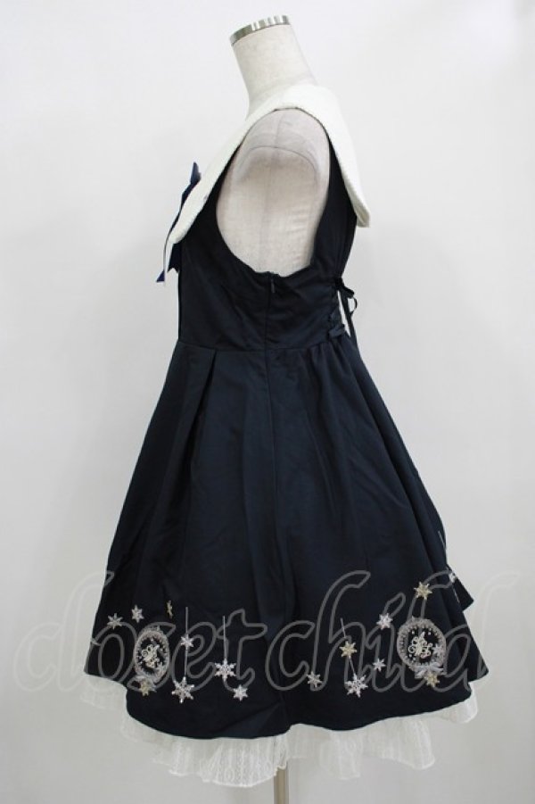 画像2: Amavel / アンティークスノードームジャンスカ Free ネイビー H-25-12-12-1013-CA-OP-NS-ZH (2)