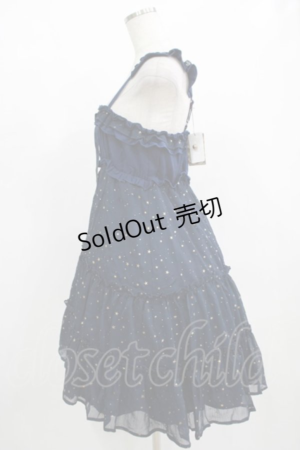 画像2: Amavel / 星柄キャミワンピース Free ネイビー H-25-12-12-1015-CA-OP-NS-ZH (2)