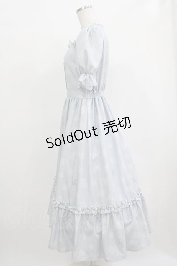 画像2: m petit by misako / AOKハナガラスクエアワンピース S サックス H-25-12-12-1002-LO-OP-NS-ZH (2)