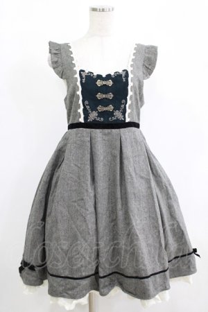 画像: Amavel / ハートの紋章ヴィンテージバックルジャンスカ Free グレー H-25-12-12-1017-CA-OP-NS-ZH