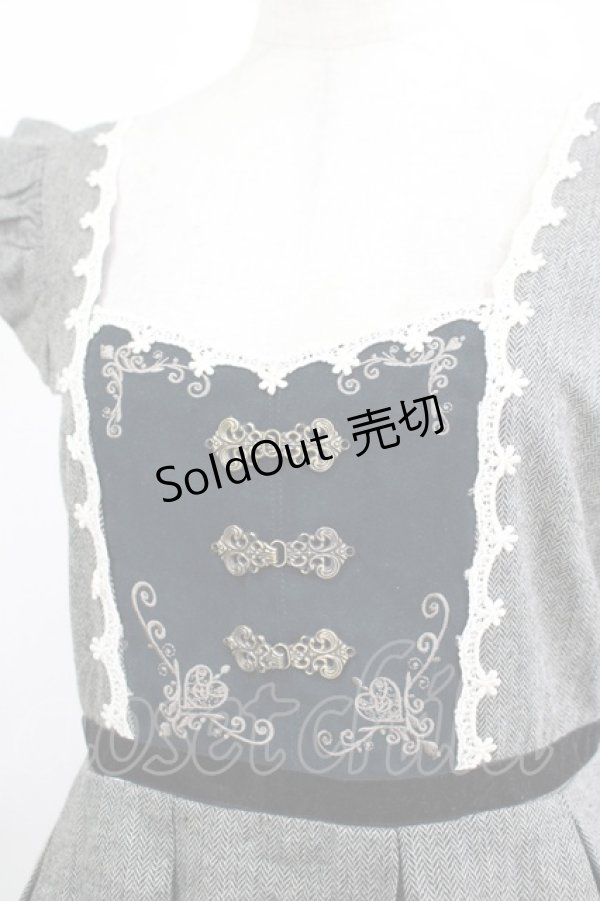 画像4: Amavel / ハートの紋章ヴィンテージバックルジャンスカ Free グレー H-25-12-12-1017-CA-OP-NS-ZH (4)