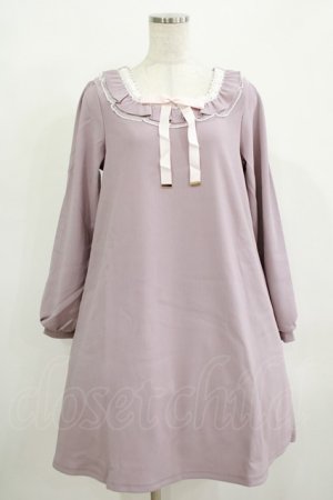 画像: Amavel / はしごレースリボンAラインワンピース Free ラベンダー H-25-12-12-1018-CA-OP-NS-ZH