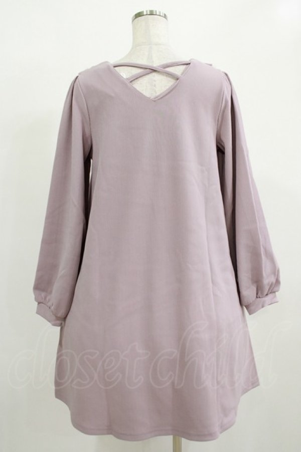 画像3: Amavel / はしごレースリボンAラインワンピース Free ラベンダー H-25-12-12-1018-CA-OP-NS-ZH (3)