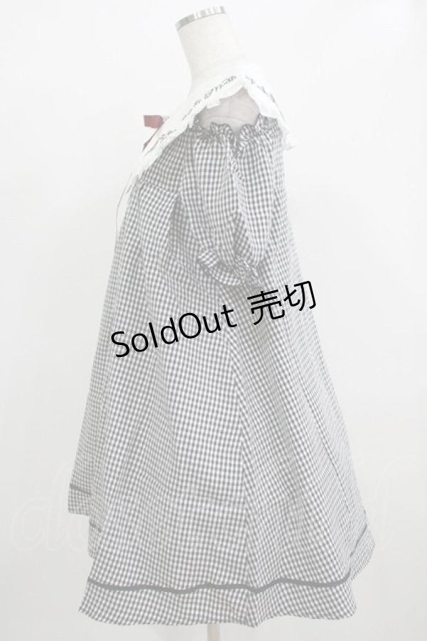 画像2: Amavel / いちご摘みの肩あきAラインワンピース Free ブラック H-25-12-12-1019-CA-OP-NS-ZH (2)