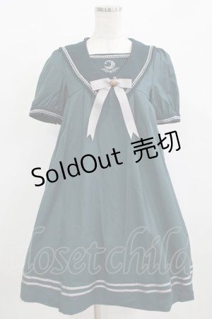 画像: Amavel / Moonlight セーラーAラインワンピース Free グリーン H-25-12-12-1020-CA-OP-NS-ZH