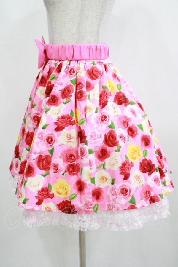 画像2: Angelic Pretty / ドレッシーローズスカート Free ピンク H-25-12-12-1030-AP-SK-NS-ZH (2)
