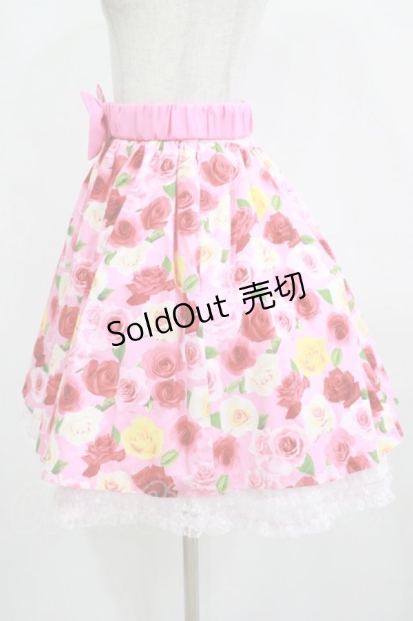 画像2: Angelic Pretty / ドレッシーローズスカート Free ピンク H-25-12-12-1030-AP-SK-NS-ZH (2)