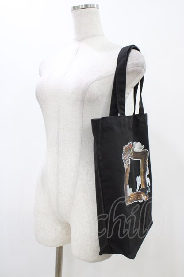 画像2: Estrellas / プリントトート  黒 H-25-12-12-011-EL-BG-KB-ZH (2)