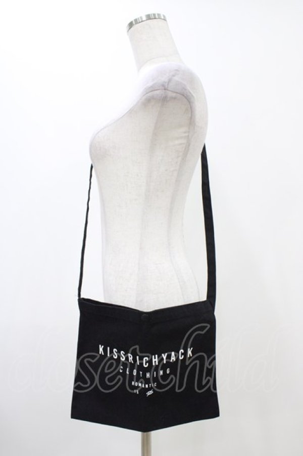 画像1: KRY CLOTHING / プリントサコッシュ  黒 H-25-12-12-014-EL-BG-KB-ZH (1)