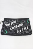 画像2: KILL STAR / Toiletry bag  黒 H-25-12-12-015-SL-BG-KB-ZH (2)
