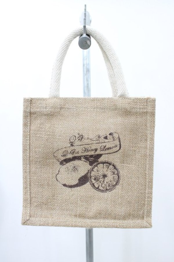 画像1: Q-pot. / Honey Lemonジュートバッグ   H-25-12-12-016-QP-BG-KB-ZH (1)