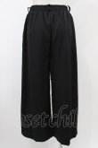 画像2: NieR CLOTHING / 刺繍ワイドパンツ  ブラック H-25-12-12-021-PU-PA-KB-ZH (2)