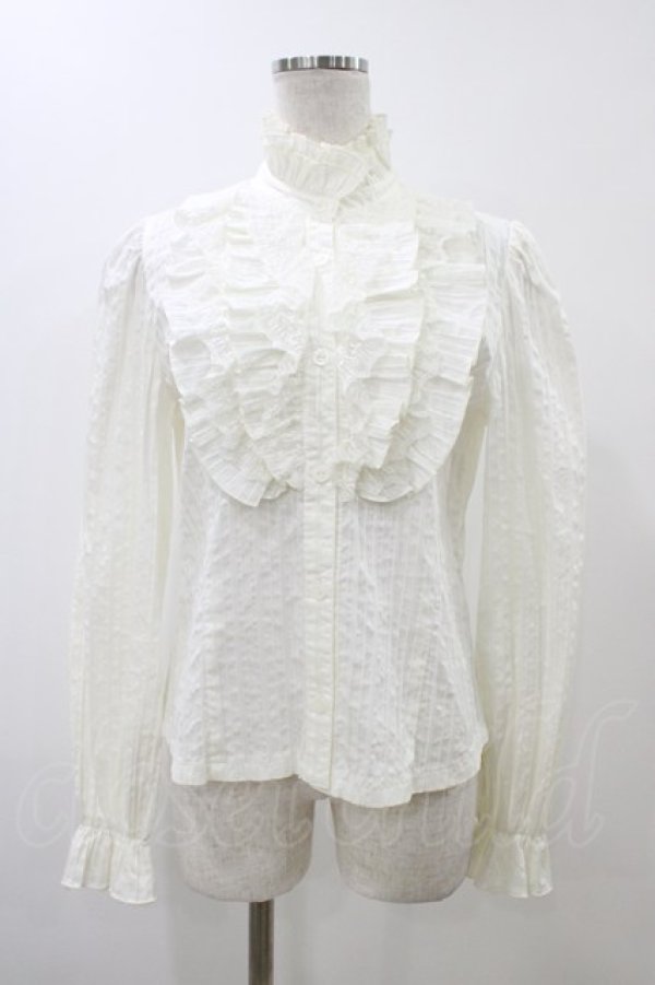 Moi-meme-Moitie / プリーツフリルブラウス 2 オフ H-25-12-12-023-MO