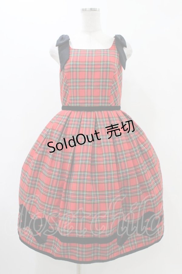 画像1: Emily Temple cute / Holidayノースリーブワンピース  レッド H-25-12-12-024-ET-OP-KB-ZH (1)