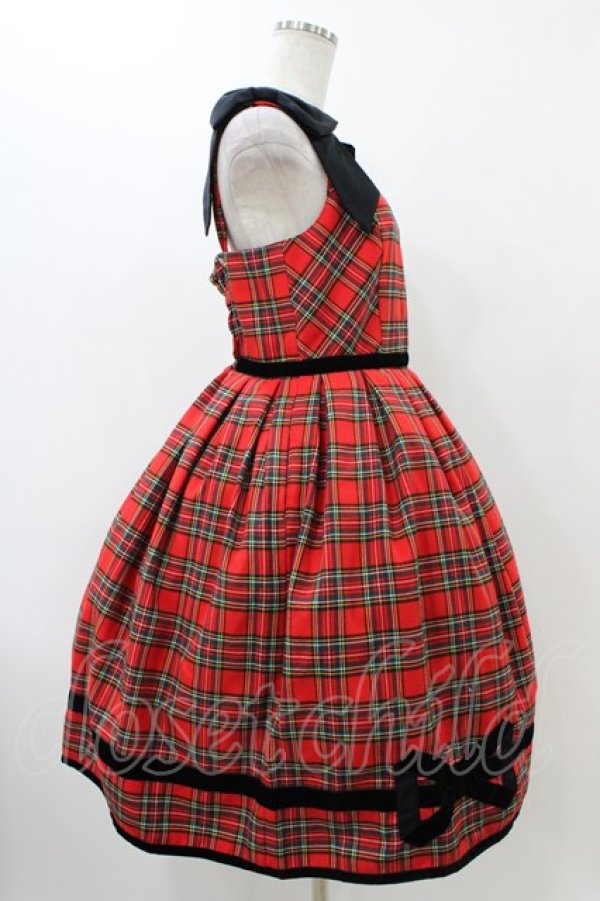 画像3: Emily Temple cute / Holidayノースリーブワンピース  レッド H-25-12-12-024-ET-OP-KB-ZH (3)