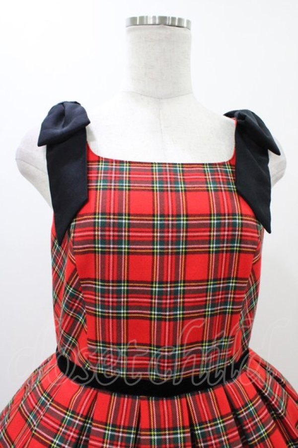 画像4: Emily Temple cute / Holidayノースリーブワンピース  レッド H-25-12-12-024-ET-OP-KB-ZH (4)