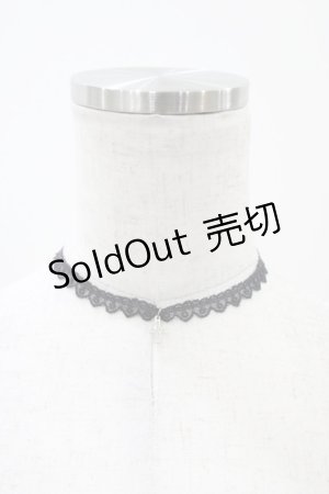 画像: MILK / クロスチャームレースチョーカー  ブラック H-25-12-12-004-ML-AC-KB-ZH