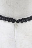 画像2: MILK / クロスチャームレースチョーカー  ブラック H-25-12-12-004-ML-AC-KB-ZH (2)