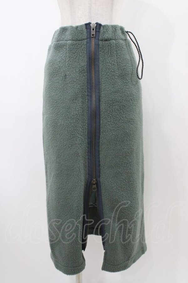 画像1: LAND by MILK BOY / LAND LONG BOA SKIRT  カーキ H-25-12-12-032-0-SK-KB-ZH (1)