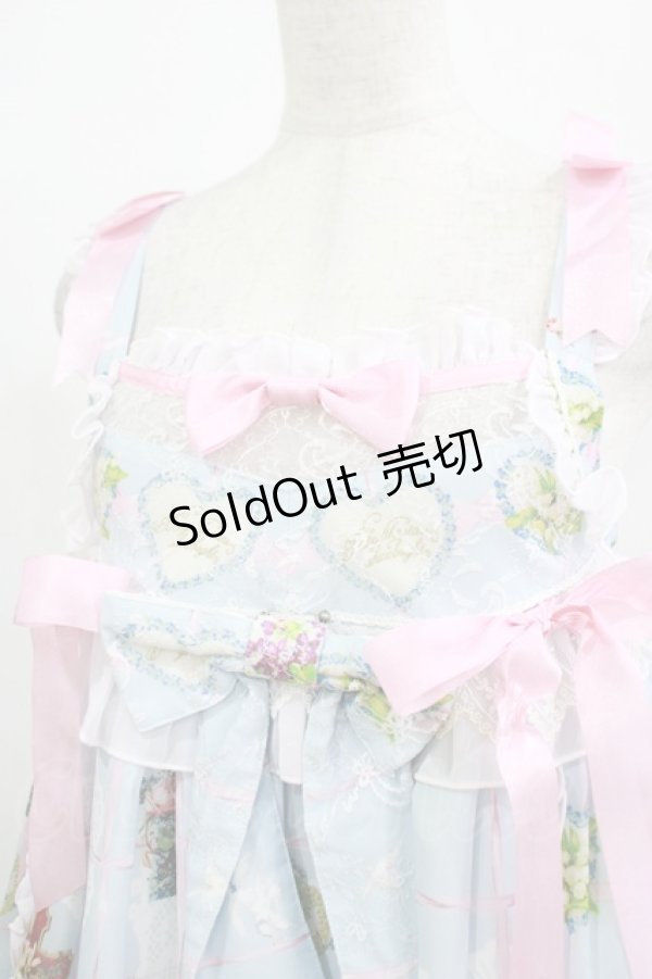 画像5: BABY,THE STARS SHINE BRIGHT / Effeuiller la Marguerite〜乙女の恋心のゆくえ〜柄ベビードールジャンパースカート Free サックス H-25-12-13-1002-BA-OP-NS-ZH (5)