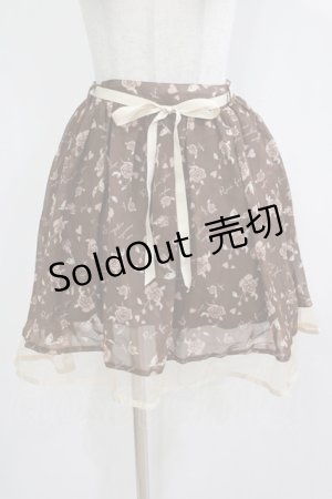 画像: an another angelus / シフォンスカート Free ブラウン H-25-12-13-1026-CA-SK-NS-ZH