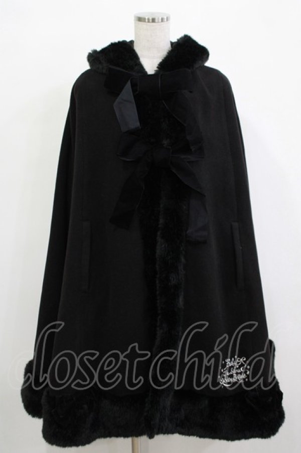 画像1: BABY,THE STARS SHINE BRIGHT / 雪の女王マントII Free ブラック H-25-12-13-1028-BA-CO-NS-ZH (1)