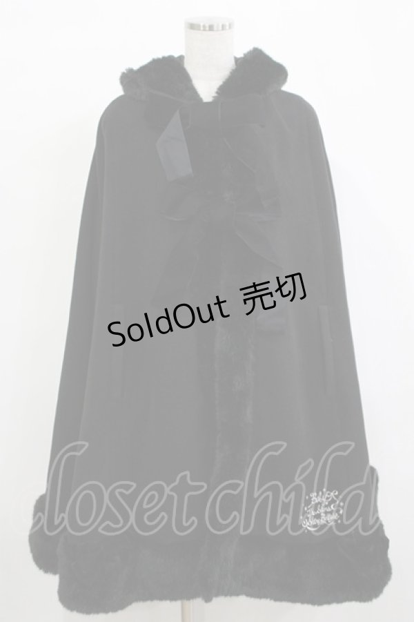 画像1: BABY,THE STARS SHINE BRIGHT / 雪の女王マントII Free ブラック H-25-12-13-1028-BA-CO-NS-ZH (1)