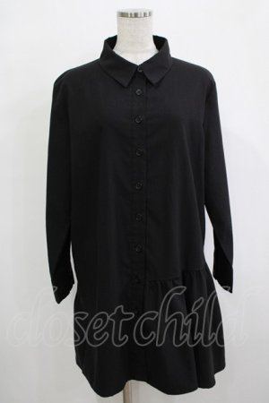 画像: Jamie エーエヌケー / アシメシャツワンピース M ブラック H-25-12-13-1029-LO-OP-NS-ZH