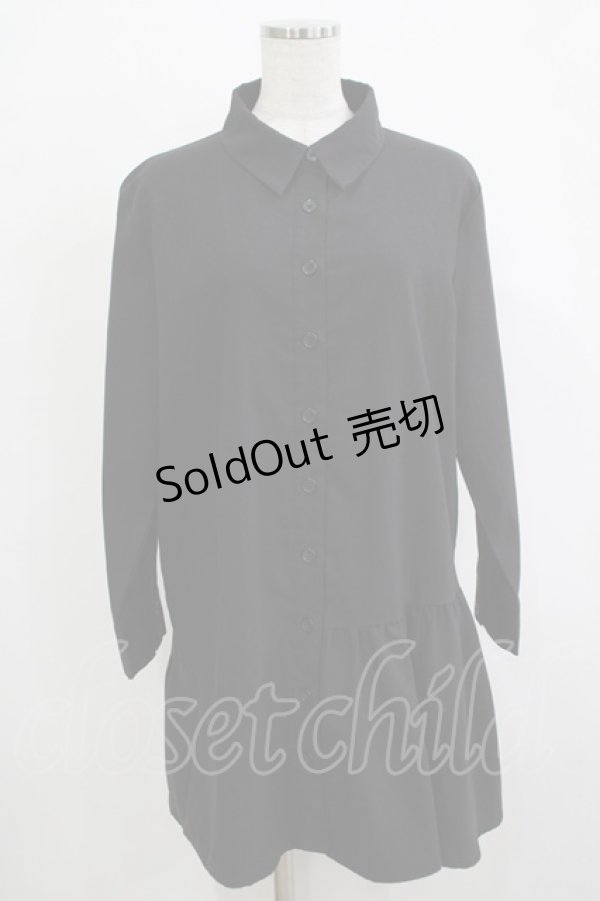 画像1: Jamie エーエヌケー / アシメシャツワンピース M ブラック H-25-12-13-1029-LO-OP-NS-ZH (1)