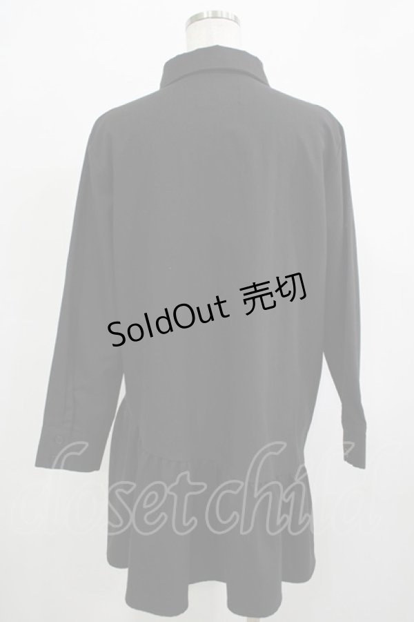 画像3: Jamie エーエヌケー / アシメシャツワンピース M ブラック H-25-12-13-1029-LO-OP-NS-ZH (3)