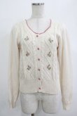 画像1: Fi.n.t / プチローズカーディガン Free アイボリー H-25-12-13-1033-CA-TO-NS-ZH (1)