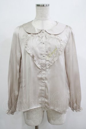 画像: Fi.n.t / ハートフリルブラウス Free PINK BEIGE H-25-12-13-1035-CA-BL-NS-ZH