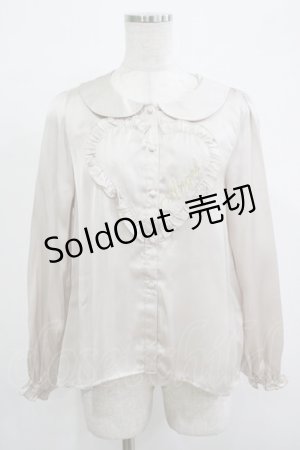 画像: Fi.n.t / ハートフリルブラウス Free PINK BEIGE H-25-12-13-1035-CA-BL-NS-ZH