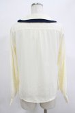 画像3: Fi.n.t / ダブル衿配色タイ付きブラウス Free OFF WHITE H-25-12-13-1036-CA-BL-NS-ZH (3)