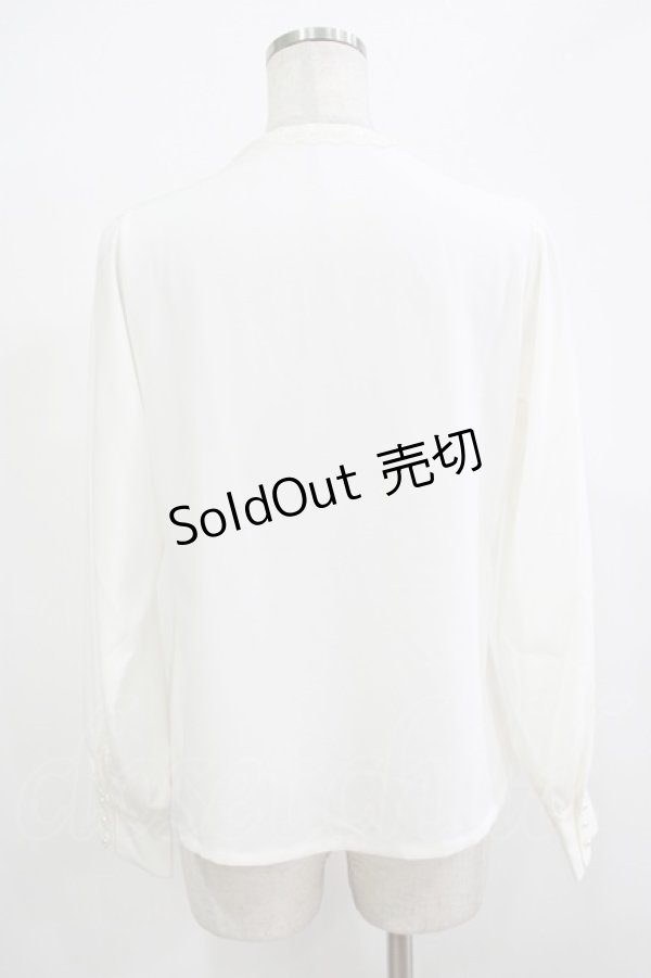 画像3: an another angelus / ストライプレースヨークブラウス Free OFF WHITE H-25-12-13-1038-CA-BL-NS-ZH (3)