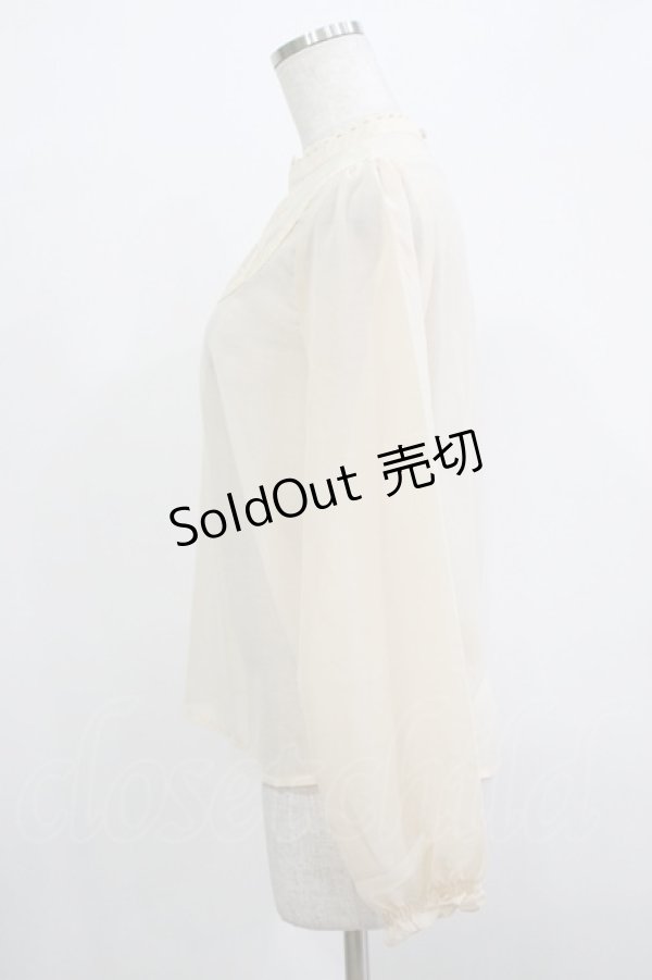 画像2: an another angelus / ローズ刺繍ブラウス Free IVORY H-25-12-13-1039-CA-BL-NS-ZH (2)