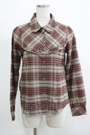 画像: Fi.n.t / チェックブラウス Free ベージュ H-25-12-13-1047-CA-BL-NS-ZH