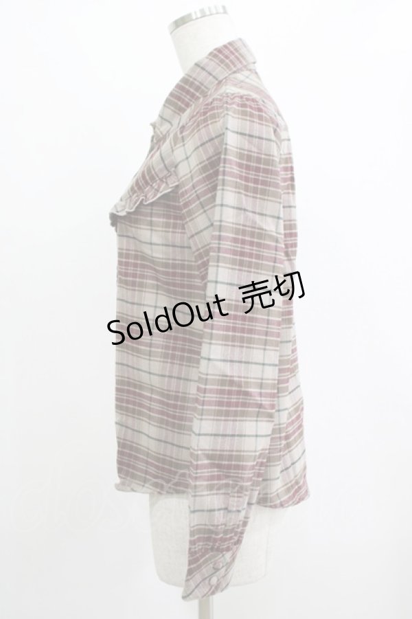 画像2: Fi.n.t / チェックブラウス Free ベージュ H-25-12-13-1047-CA-BL-NS-ZH (2)