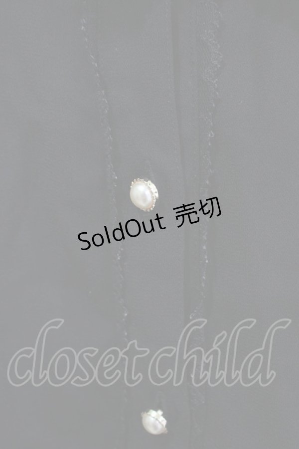 画像4: Ank Rouge / パールリボンタイブラウス M ブラック H-25-12-13-1048-CA-BL-NS-ZH (4)