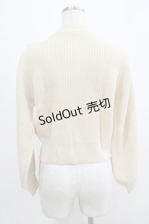画像3: Fi.n.t / はしごリボンケーブルニットプルオーバー Free L/BEIGE H-25-12-13-1051-CA-TO-NS-ZH (3)