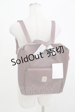 画像: m petit by misako / AMリュック  ボルドー H-25-12-13-1053-LO-BG-NS-ZH