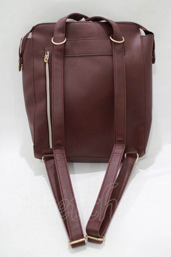 画像2: m petit by misako / AMリュック  ボルドー H-25-12-13-1053-LO-BG-NS-ZH (2)