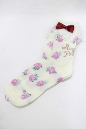 画像: Angelic Pretty / Petit Roseクルー丈ソックス  アイボリー H-25-12-13-1055-AP-ZA-NS-ZH