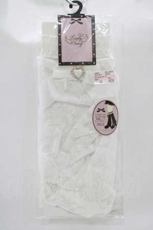 画像: Lovely Tency / 眞白ありす/リボンガーター  ホワイト H-25-12-13-1058-GO-ZA-NS-ZH