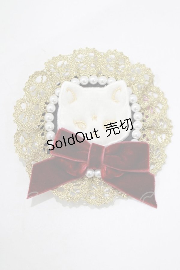 画像1: Angelic Pretty / Milk Catクリップブローチ  ブラック H-25-12-13-1059-AP-AC-NS-ZH (1)