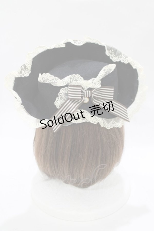 画像2: BABY,THE STARS SHINE BRIGHT / フローレンスのナースキャップ  ブラック H-25-12-13-1072-BA-AC-NS-ZH (2)